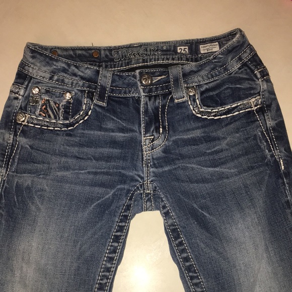 Miss Me jeans regular rise bootcut 25 waist - Picture 2 of 6